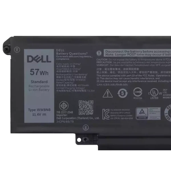Neuer Akku für DELL WW8N8 66DWX – Bild 3