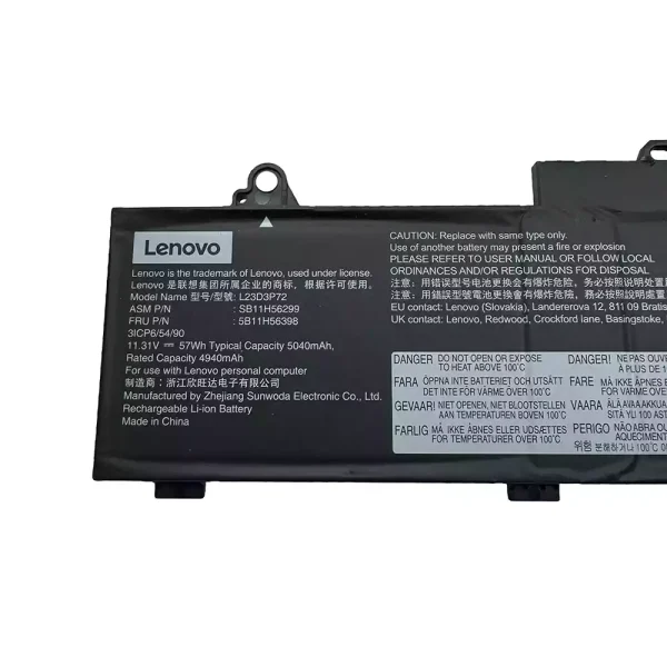 Neuer Akku für Lenovo L23D3P72 L23M3P70 L22D3P71 – Bild 2