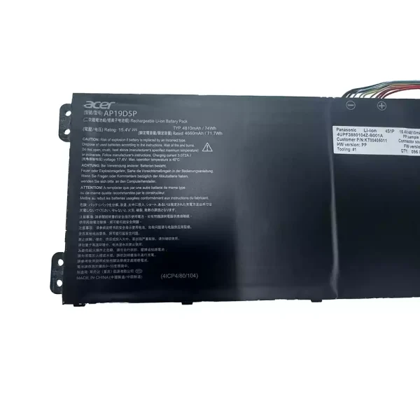 Neuer Akku für ACER AP19D5P – Bild 3
