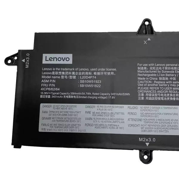 Neuer Akku für LENOVO L20M4P74 L20C4P74 – Bild 2