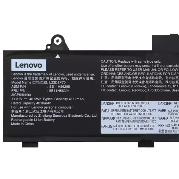 Neuer Akku für Lenovo L23D3P70 L23X3P70 L23M3P70 – Bild 3