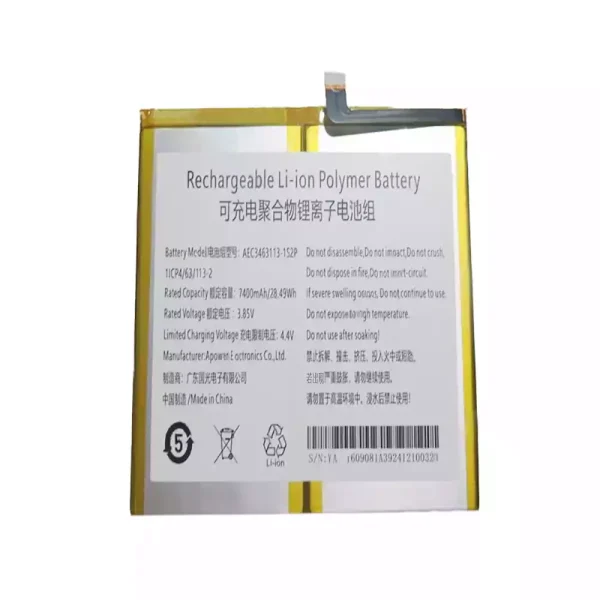 Neuer Akku für AEC3463113-1S2P