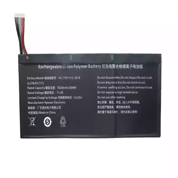 Neuer Akku für AEC7591113-3S1P