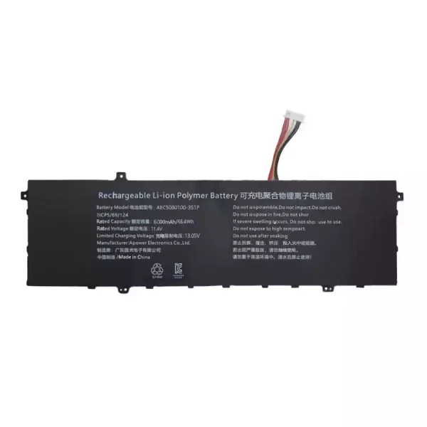 Neuer Akku für AEC5080100-3S1P