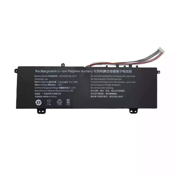 Neuer Akku für AEC5076126-2S1P