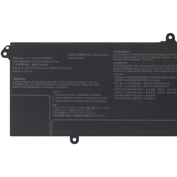 Neuer Akku für ASUS C31N2105-1 – Bild 3