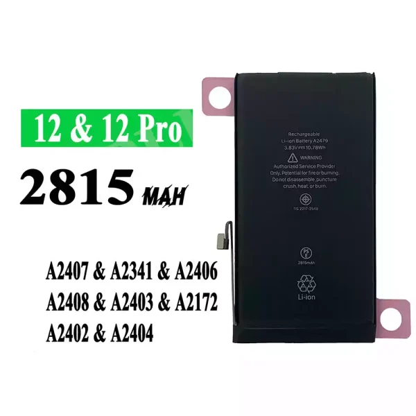 Akku modell A2479 für iPhone 12,iPhone 12pro