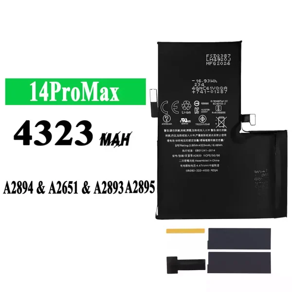 Akku modell A2830 für iPhone 14 Pro Max