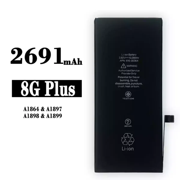 Akku modell 616-00364 für IPHONE 8 Plus