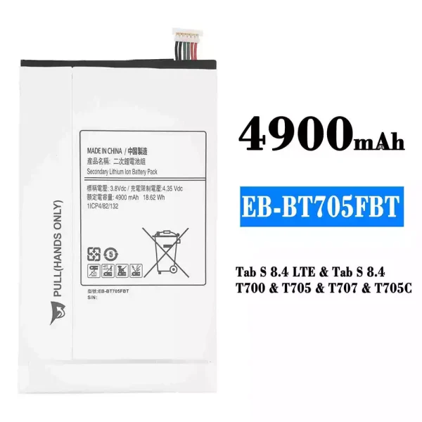 Akku modell EB-BT705FBT für Samsung Tab S 8.4 LTE/Tab S 8.4