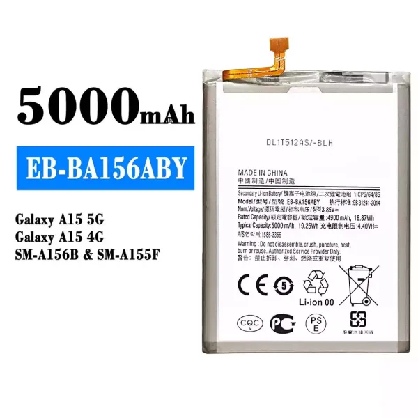 Akku modell EB-BA156ABY für Samsung Galaxy A15 5G/Galaxy A15 4G