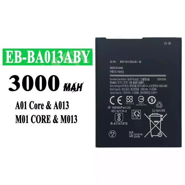 Akku modell EB-BA013ABY für Samsung A01 Core/A013/M01 Core/M013