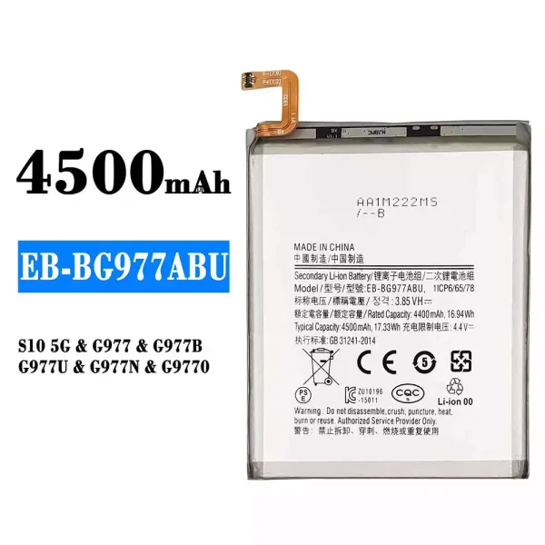 Akku modell EB-BG977ABU für Samsung S10 5G