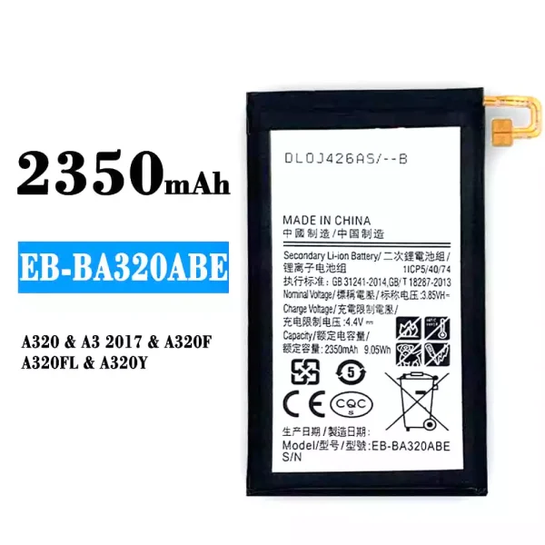 Akku modell EB-BA320ABE für Samsung A3 2017