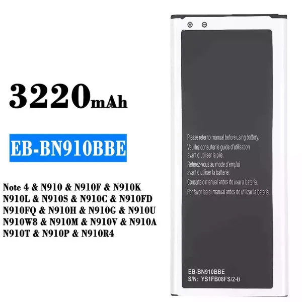 Akku modell EB-BN910BBE für Samsung Note 4