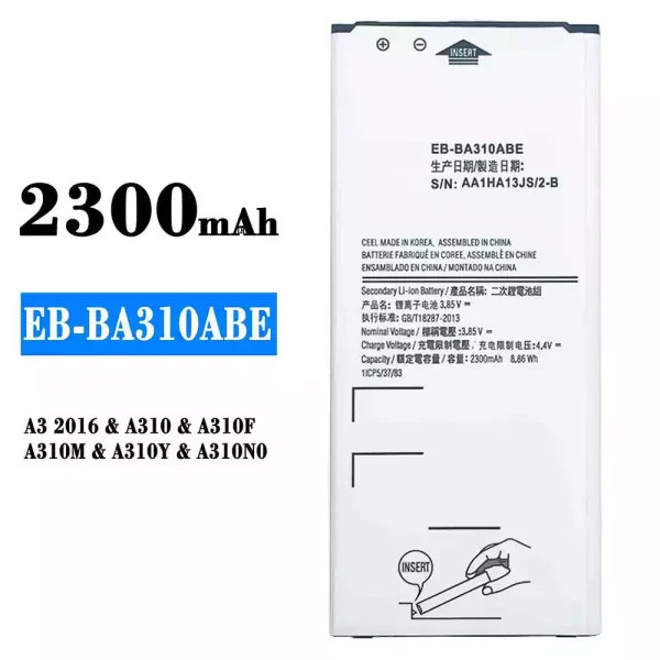 Akku modell EB-BA310ABE für Samsung A3 2016