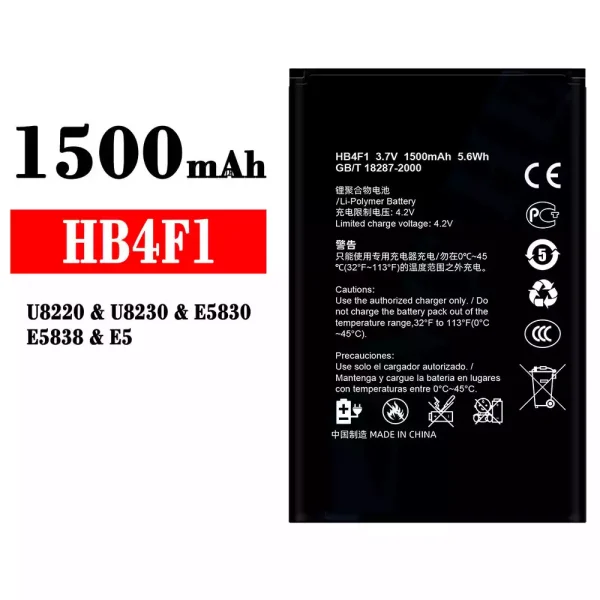 Akku modell HB4F1 für HUAWEI U8220/U8230/E5830/E5838/E5