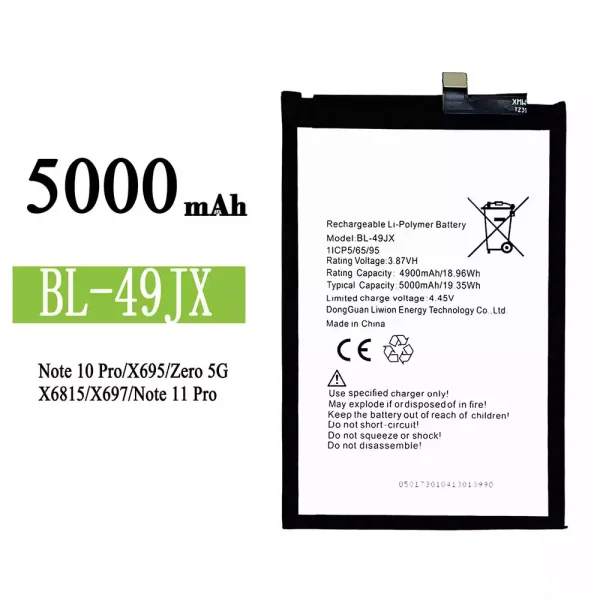 Akku modell BL-49JX für Infinix Note 10 Pro / Note 11 Pro / Zero 5G