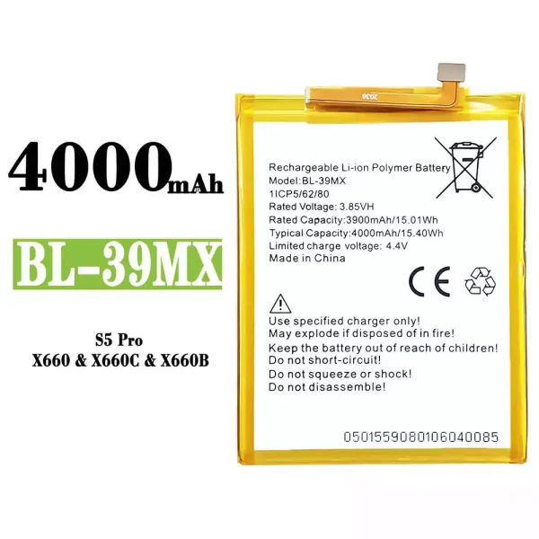 Akku modell BL-39MX für Infinix S5 Pro