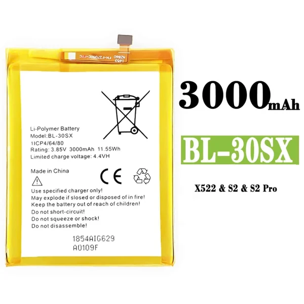 Akku modell BL-30SX für Infinix S2 / S2 Pro