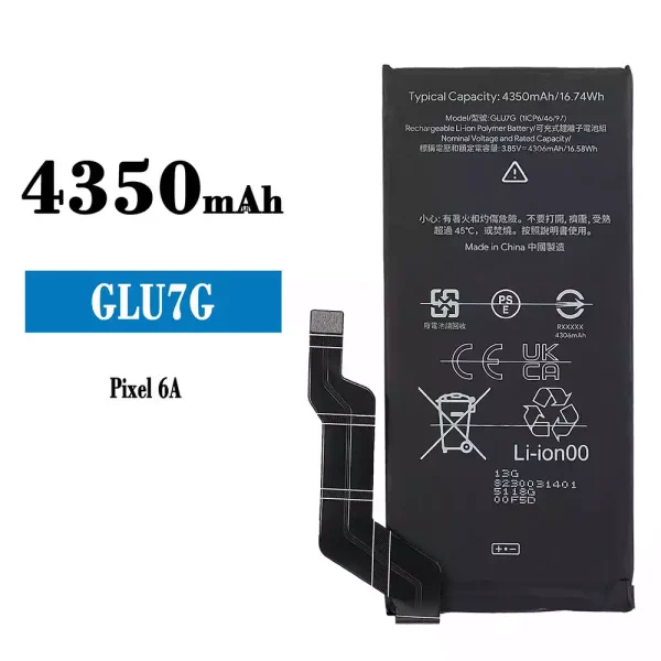 Akku modell GLU7G für HTC Pixel 6A