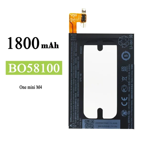 Akku modell BO58100 für HTC One mini M4 601E/S/N 603E