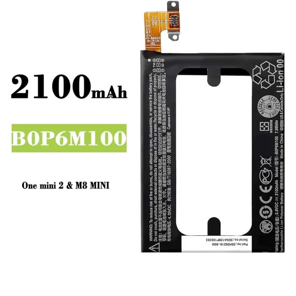 Akku modell B0P6M100 für HTC One Mini 2 / M8 Mini