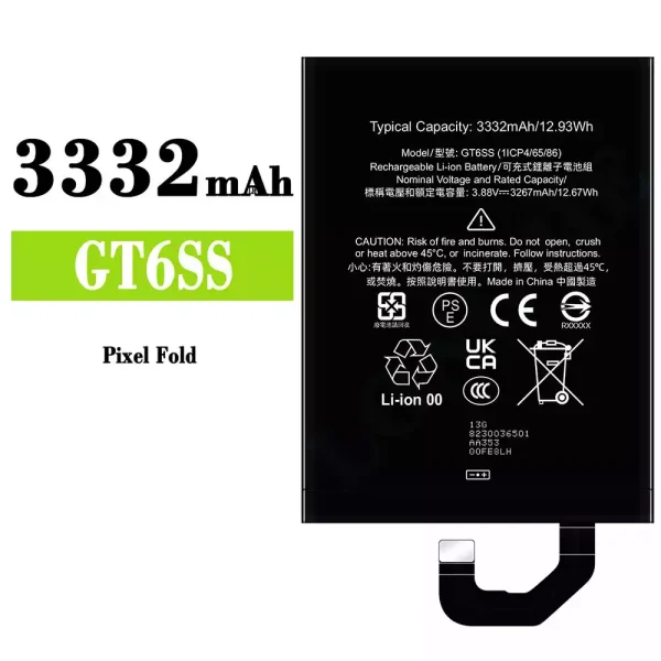 Akku modell GT6SS für Google Pixel Fold