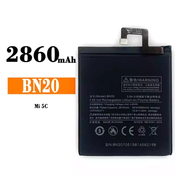 Akku modell BN20 für Xiaomi Mi 5C