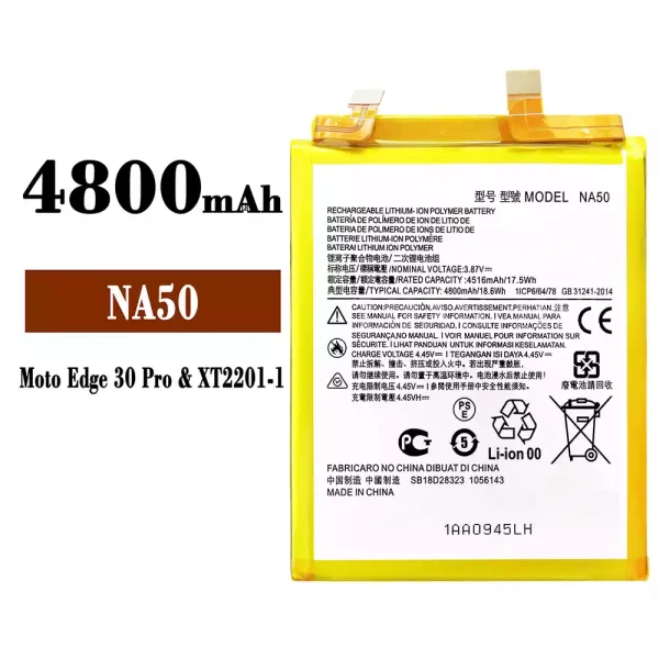 Akku modell NA50 für Motorola Moto Edge 30 Pro