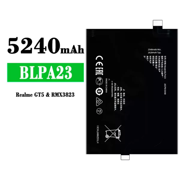 Akku modell BLPA23 für OPPO Realme GT5
