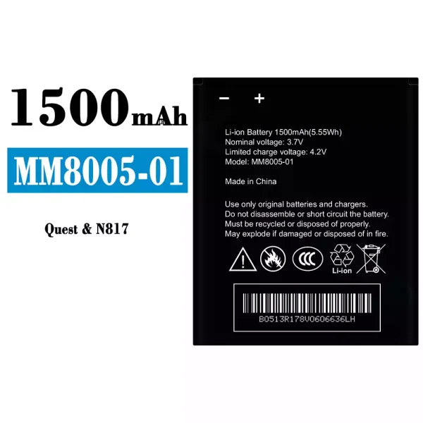 Akku modell MM8005-01 für ZTE Quest/N817