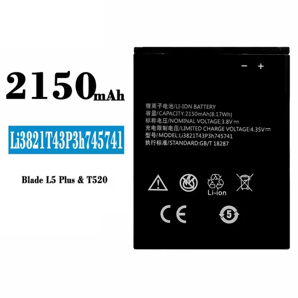 Akku modell Li3821T43P3h745741 für ZTE Blade L5 Plus