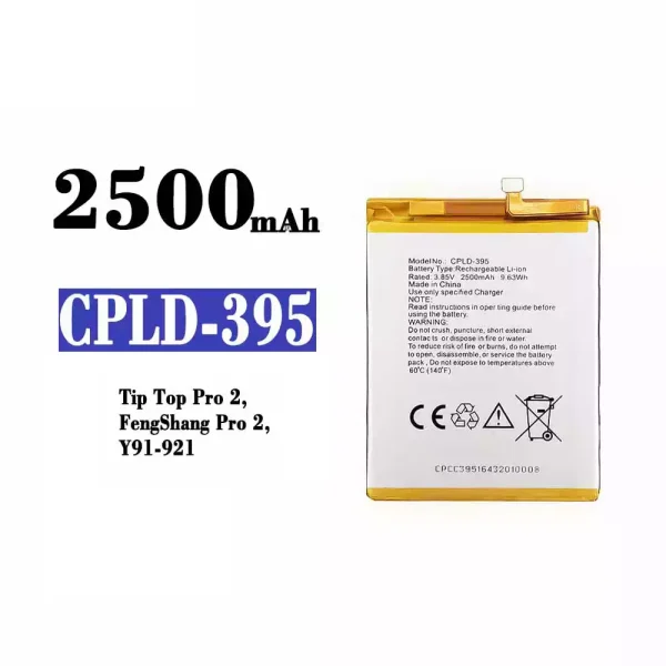 Akku modell CPLD-395 für Coolpad Tip Top Pro 2/FengShang Pro 2/Y91-921