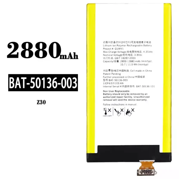 Akku modell BAT-50136-003 für BlackBerry Z30