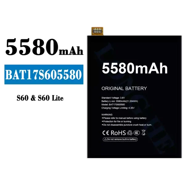 Akku modell BAT17S605580 für Doogee S60/S60 Lite