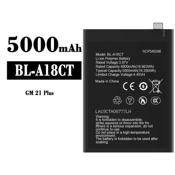 Akku modell BL-A18CT für General Mobile GM 21 Plus