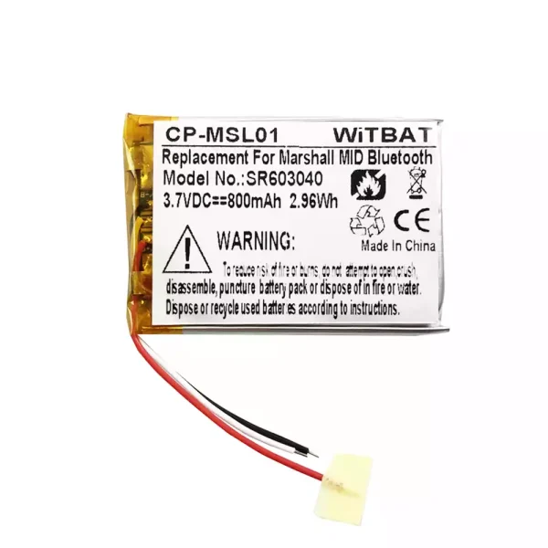 Akku für Kopfhörer Marshall Monitor,Monitor II,Soundcore Ace A1, Adidas  RPT-01,Urbanears Pampas,Urbanears Plattan 2 BT,Major III Voice