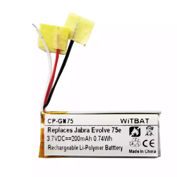 Akku für Kopfhörer Jabra HSC100W,Evolve 75e,AHB621333H