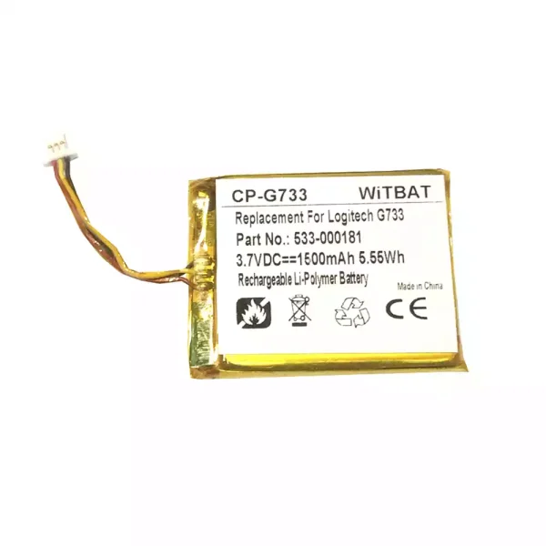 Akku für Kopfhörer Logitech G733,G735,533-000181