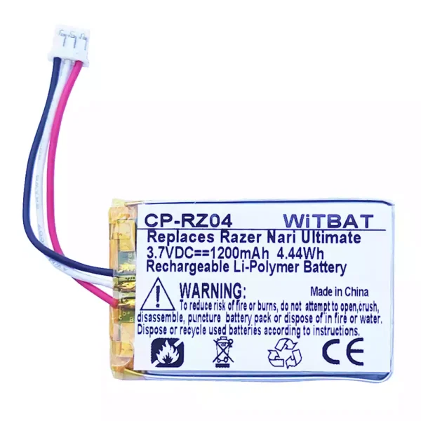 Akku für Kopfhörer Blackshark V2 Pro,Razer Kraken V3 Pro,Kraken BT Kitty Edition,Barracuda X Wireless,JBL Tune 3