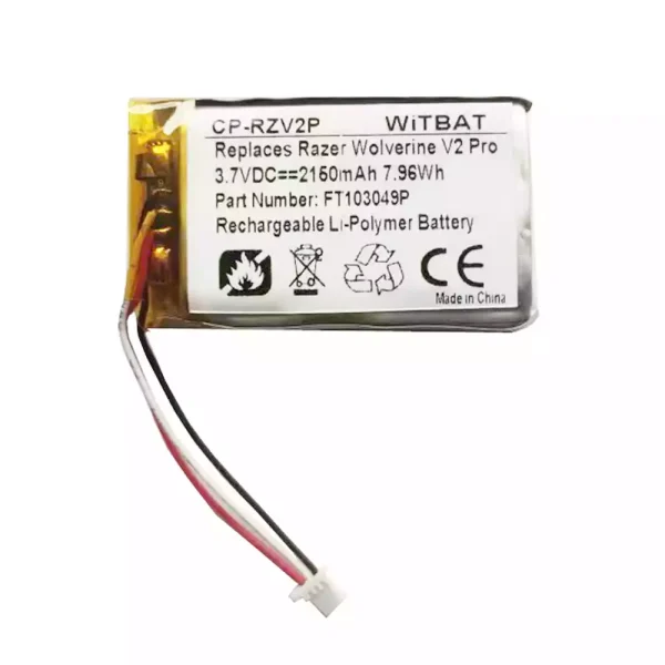 Akku für Kopfhörer Razer Wolverine V2 Pro,FT103049P