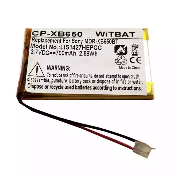 Akku für Kopfhörer Sony LIS1427HEPCC US343450E,1-756-920-32,ZU10192-16005