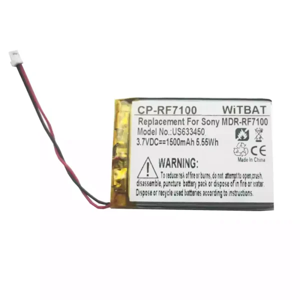 Akku für Kopfhörer Sony BP-HP1200,MDR-DS7000,MDR-RF7000,MDR-RF7100 SL00131-1