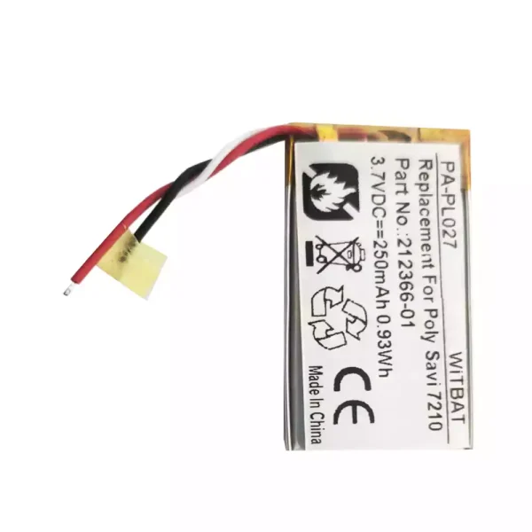 Akku für Kopfhörer Plantronics Savi 7210,Savi 7220,S7210T,S7220T