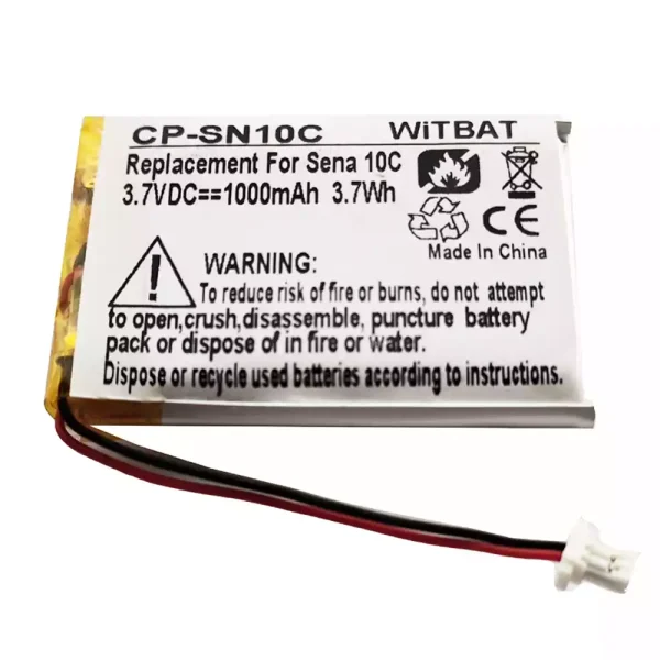 Akku für Kopfhörer Sena 10C 10C Pro Motorcycle Bluetooth Headset Camera