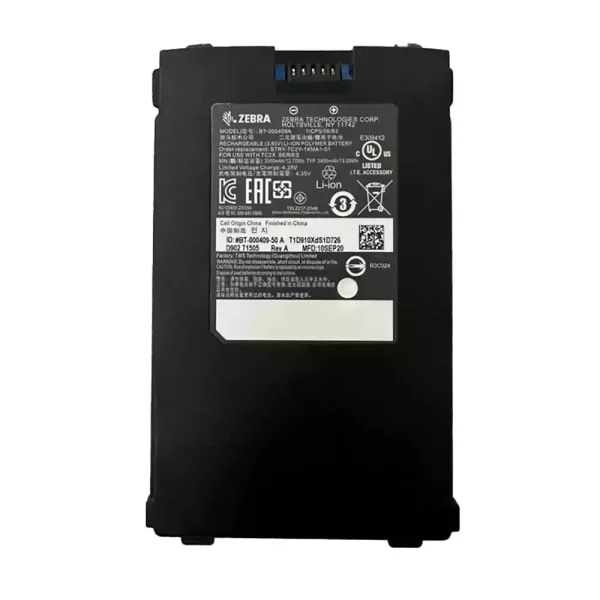 Neue akku für ZEBRA BT-000409 BT-000409A,ZEBRA TC21 TC26